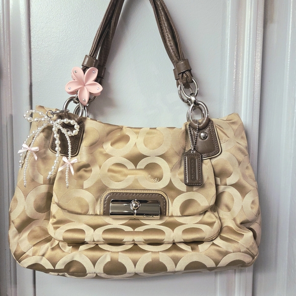 Vintage Coach Kristen Op Art Shoulder Bag - Picture 1 of 6